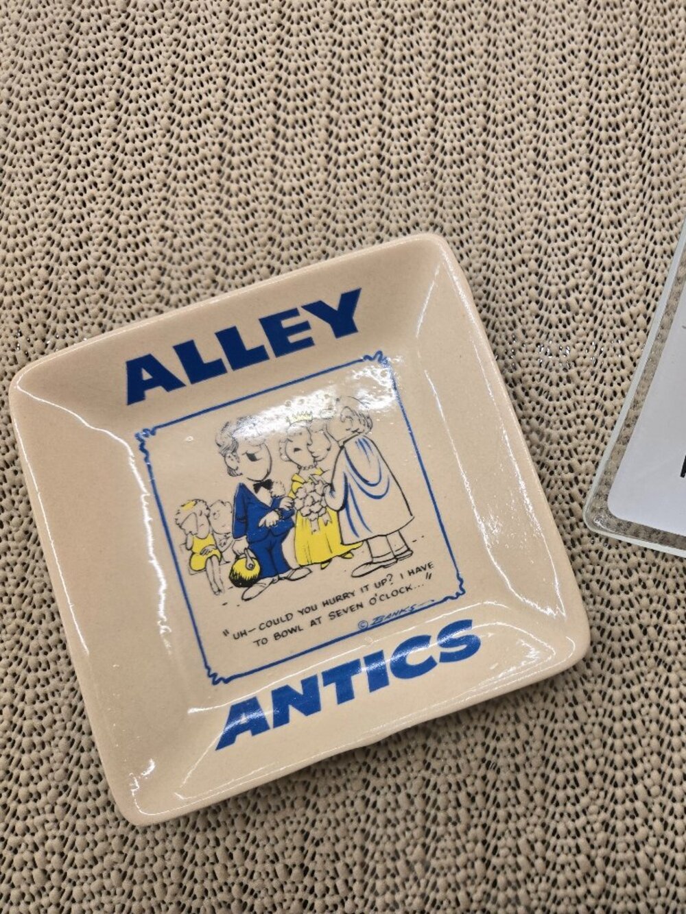 vintage ahstray bowling themed humerous made in Japan